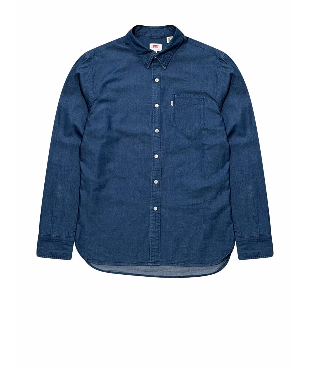 LEVI'S Синяя хлопковая кэжуал рубашка, фото 1