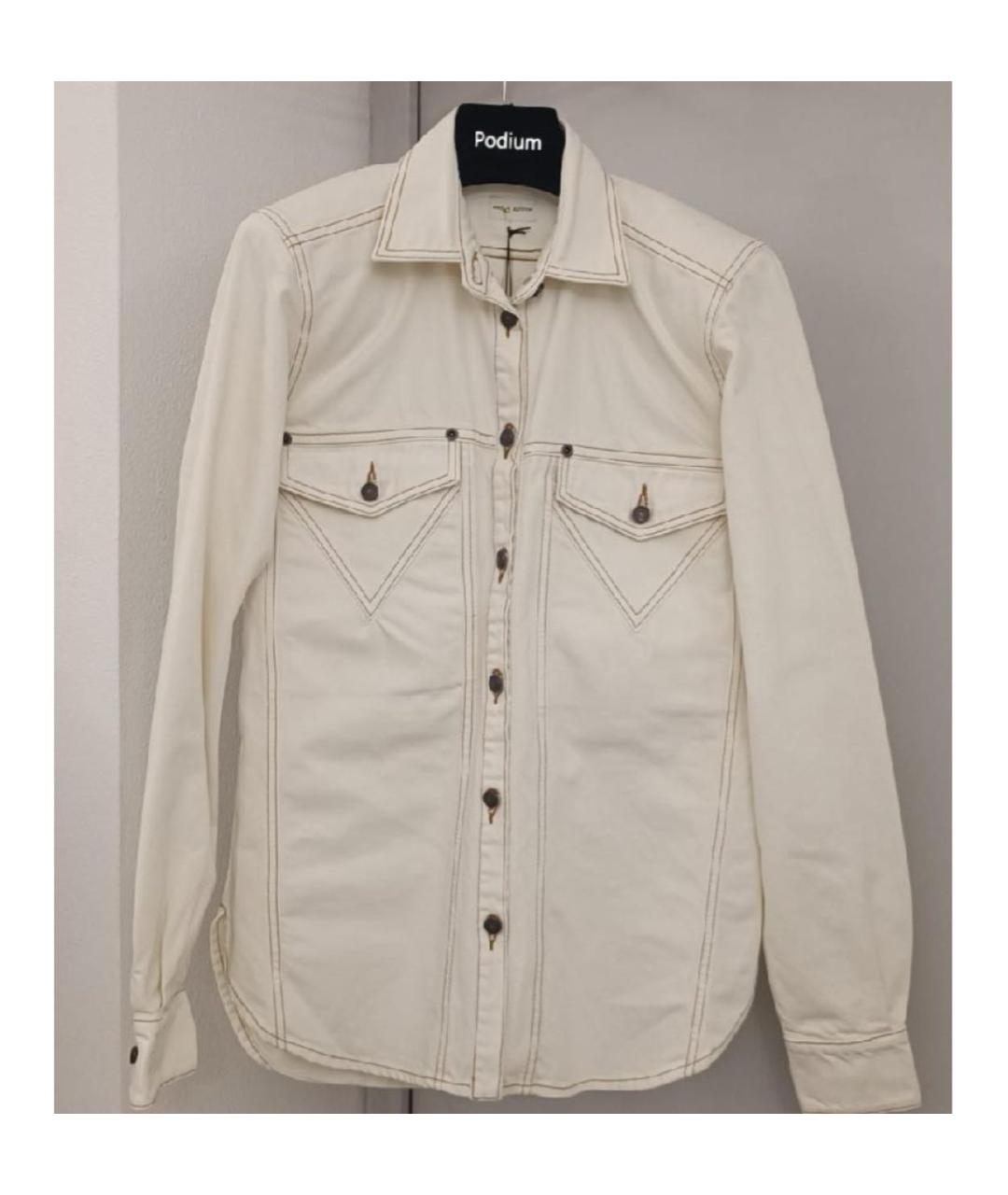 MAGDA BUTRYM Бежевая хлопковая рубашка, фото 8