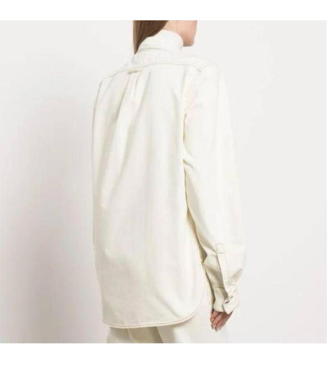 MAGDA BUTRYM Бежевая хлопковая рубашка, фото 6