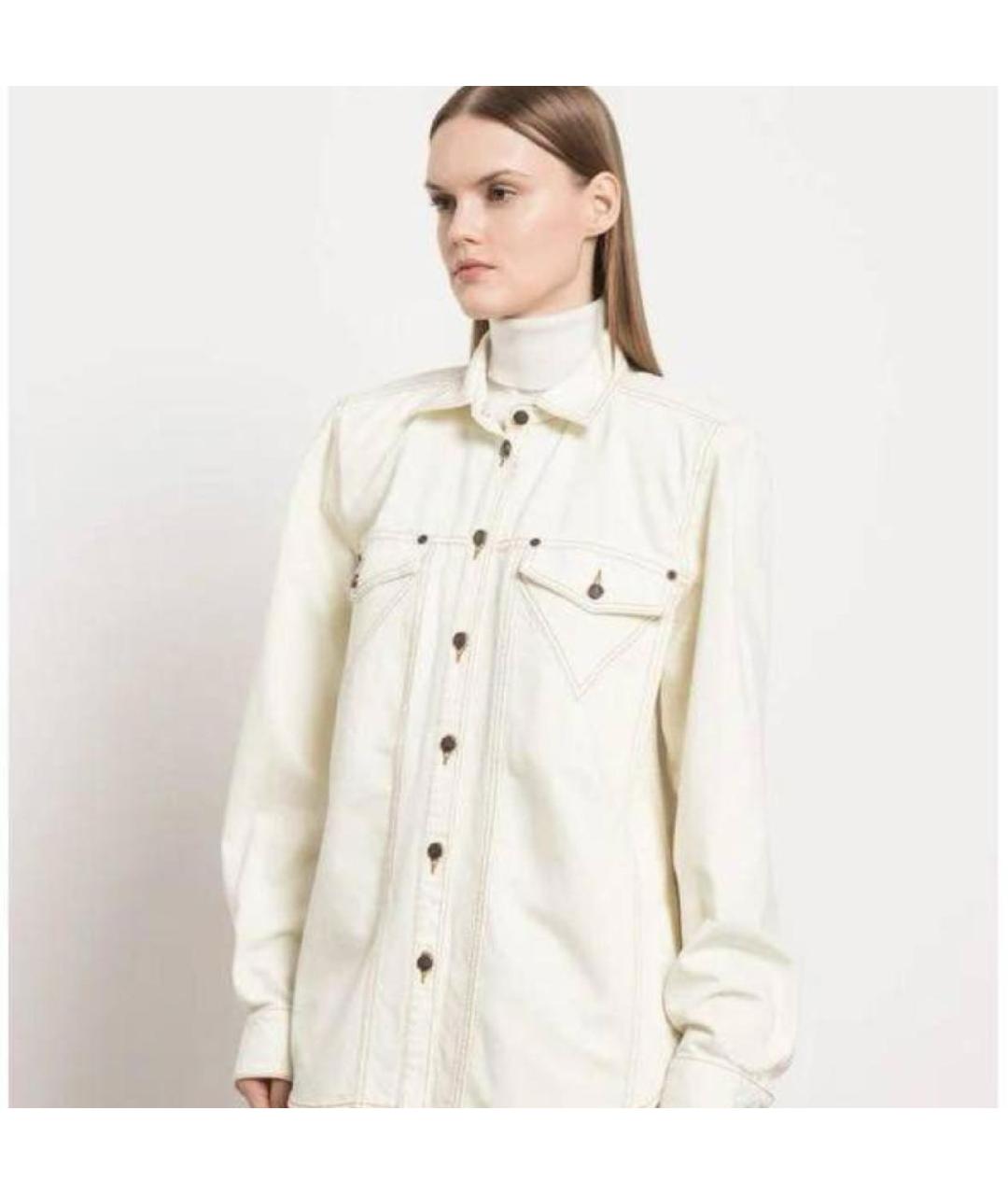 MAGDA BUTRYM Бежевая хлопковая рубашка, фото 5