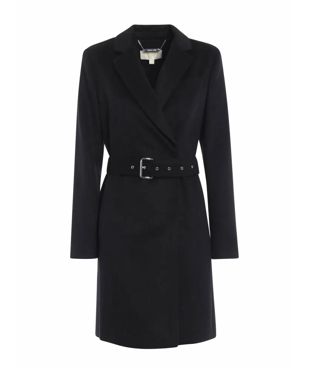 MICHAEL MICHAEL KORS Черное шерстяное пальто, фото 1