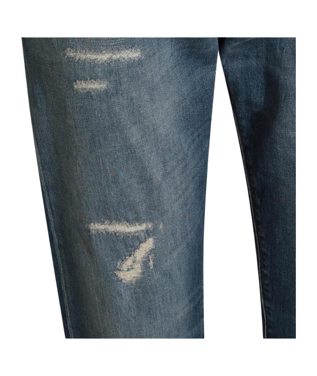 JACOB COHEN Синие хлопковые прямые джинсы, фото 4