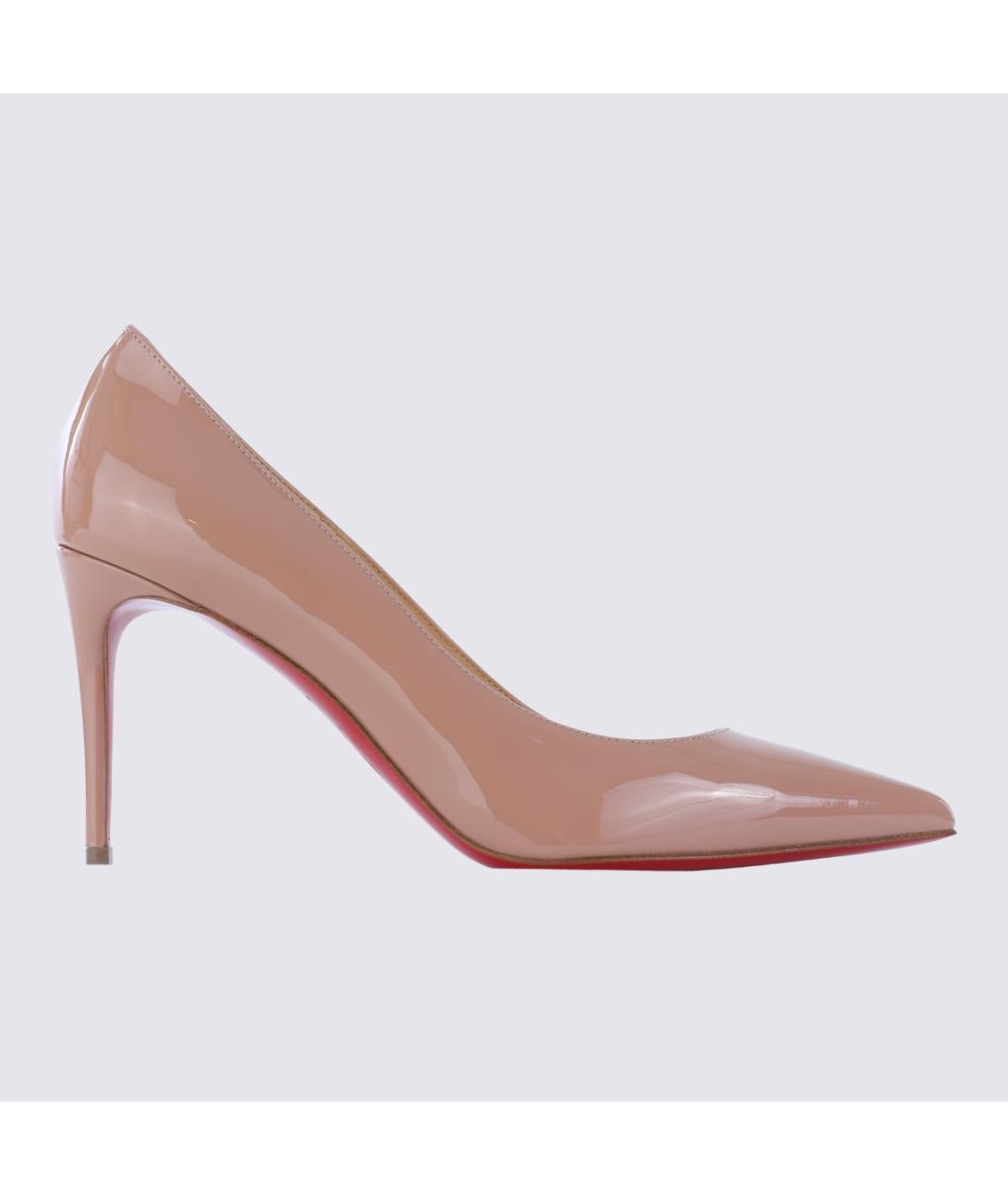 CHRISTIAN LOUBOUTIN Розовые кожаные туфли, фото 5