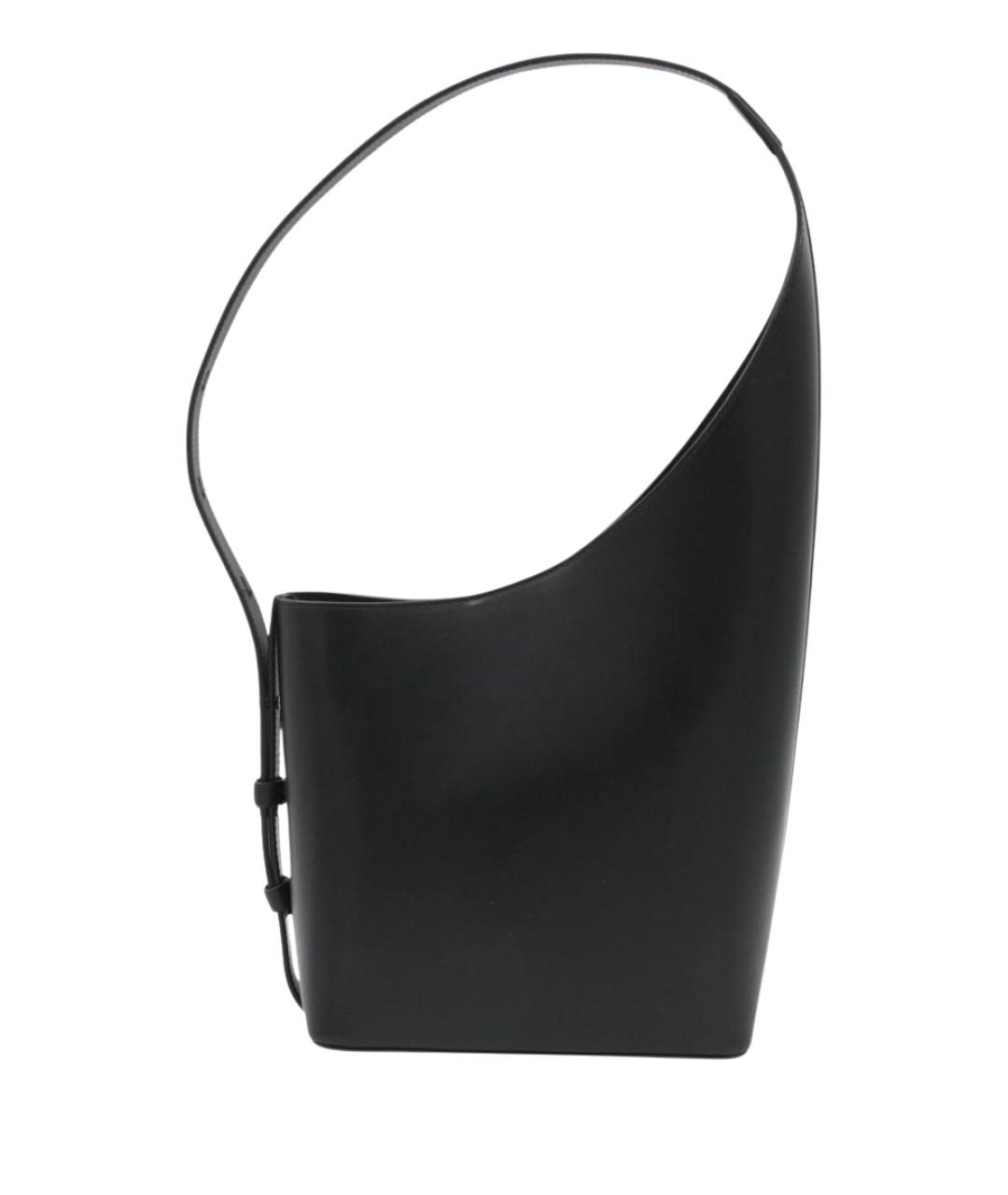 AESTHER EKME Черная кожаная сумка через плечо, фото 1