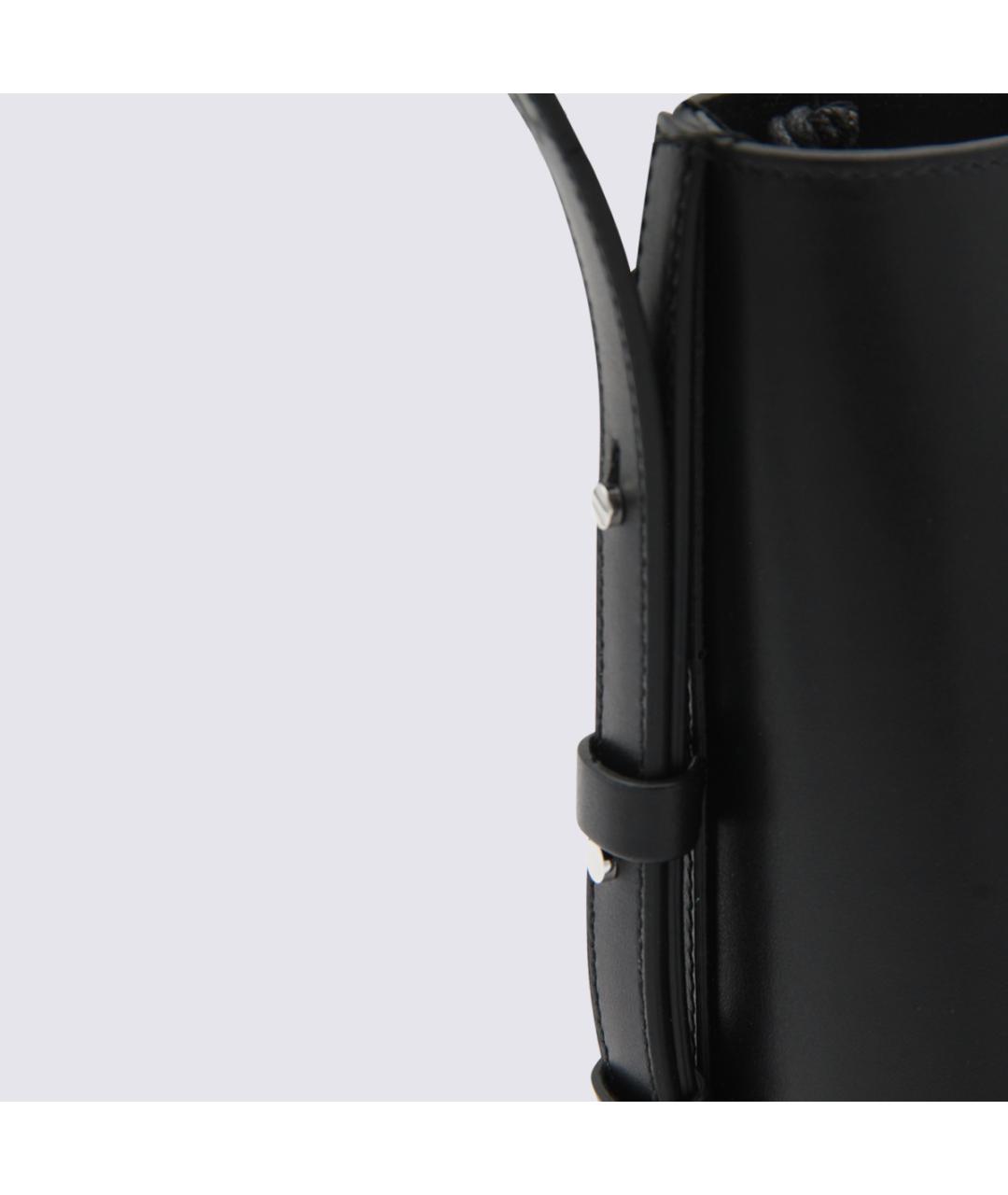 AESTHER EKME Черная кожаная сумка через плечо, фото 3