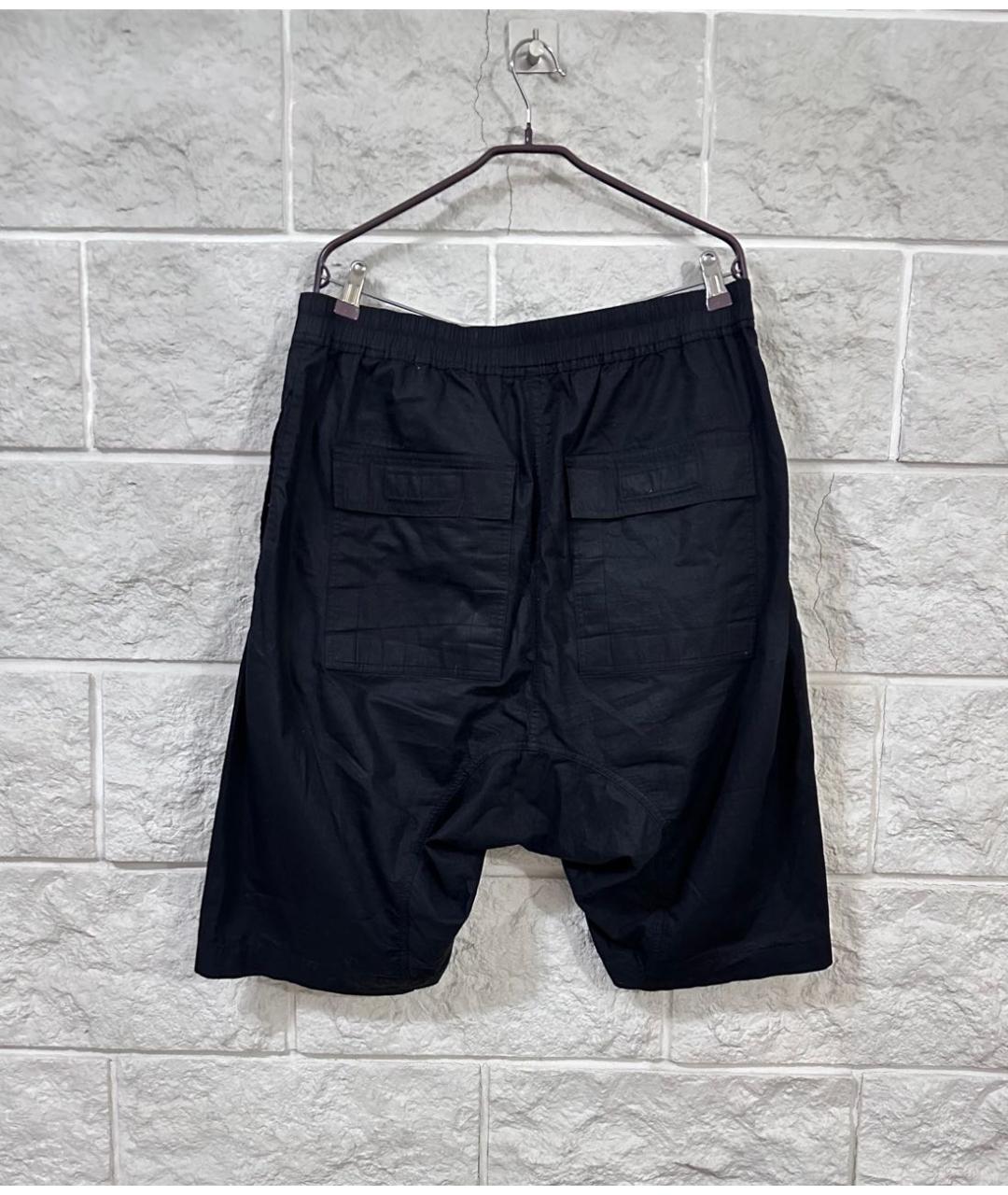 RICK OWENS DRKSHDW Черные хлопковые шорты, фото 2