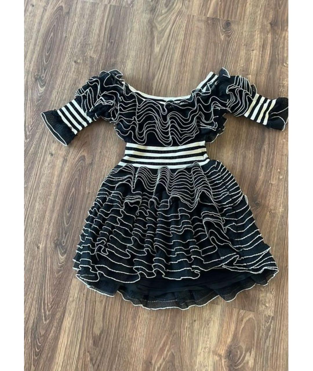 ALEXANDER MCQUEEN Черное вискозное платье, фото 3