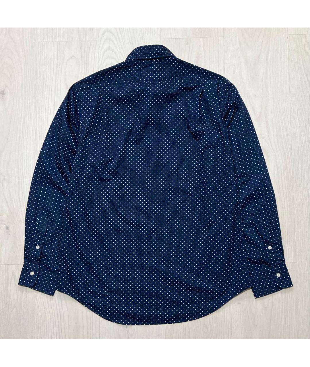 RALPH LAUREN Темно-синяя хлопковая кэжуал рубашка, фото 2