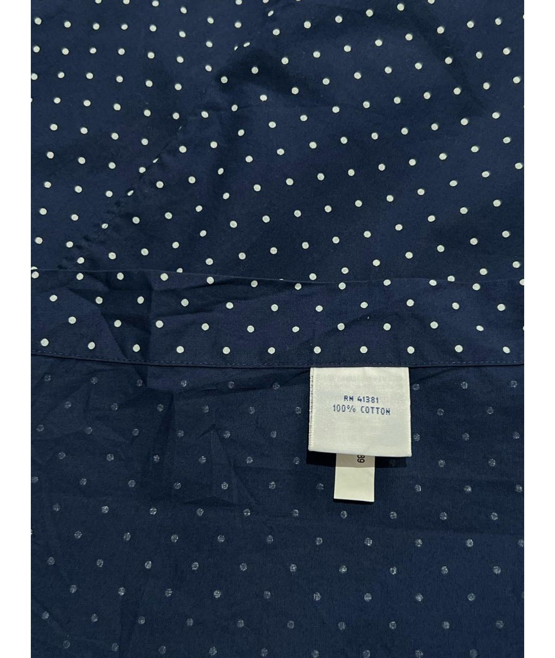 RALPH LAUREN Темно-синяя хлопковая кэжуал рубашка, фото 7