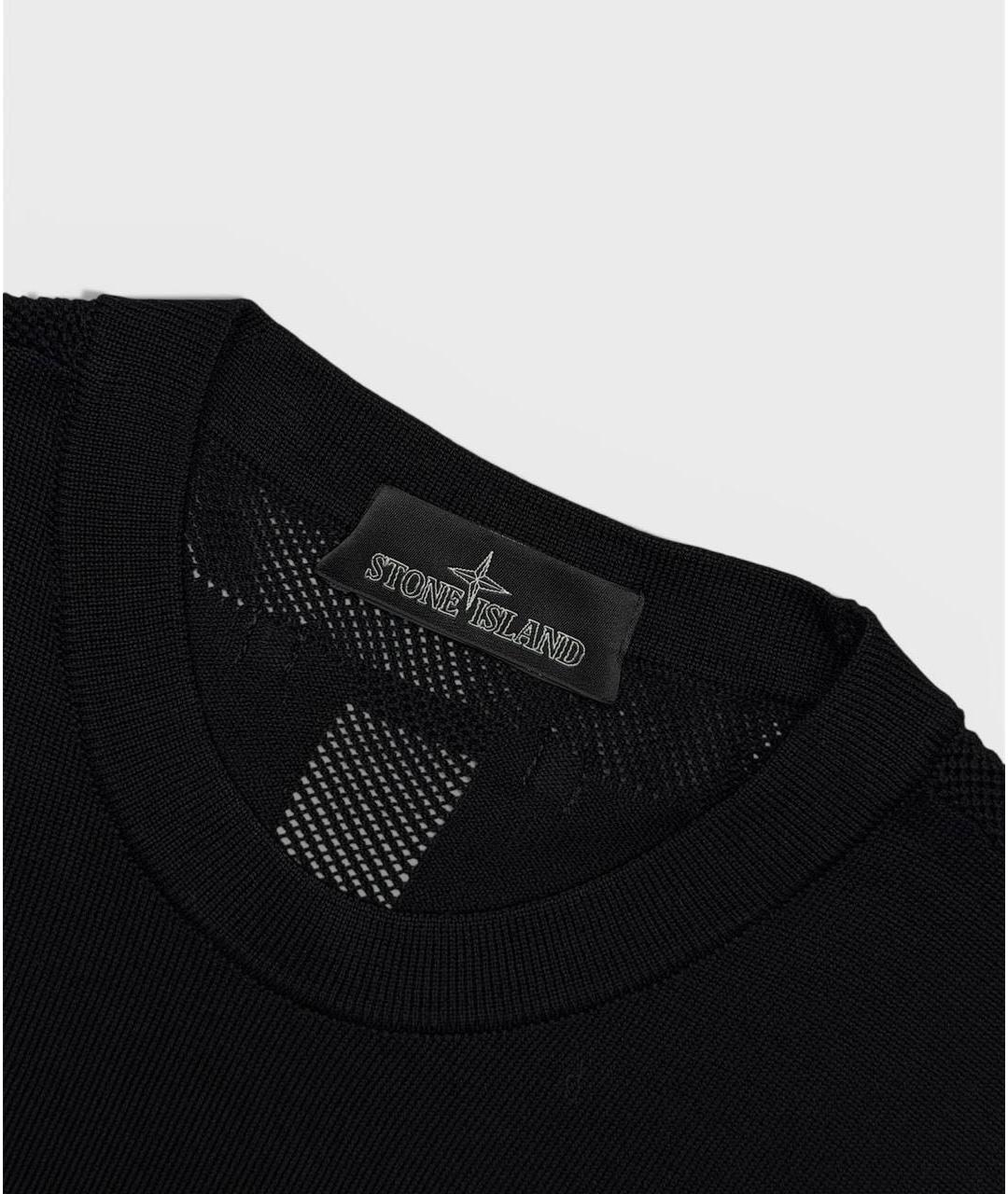 STONE ISLAND SHADOW PROJECT Черный хлопковый джемпер / свитер, фото 3