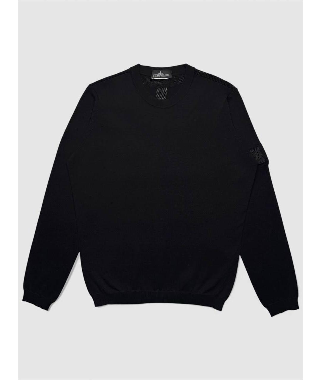 STONE ISLAND SHADOW PROJECT Черный хлопковый джемпер / свитер, фото 6