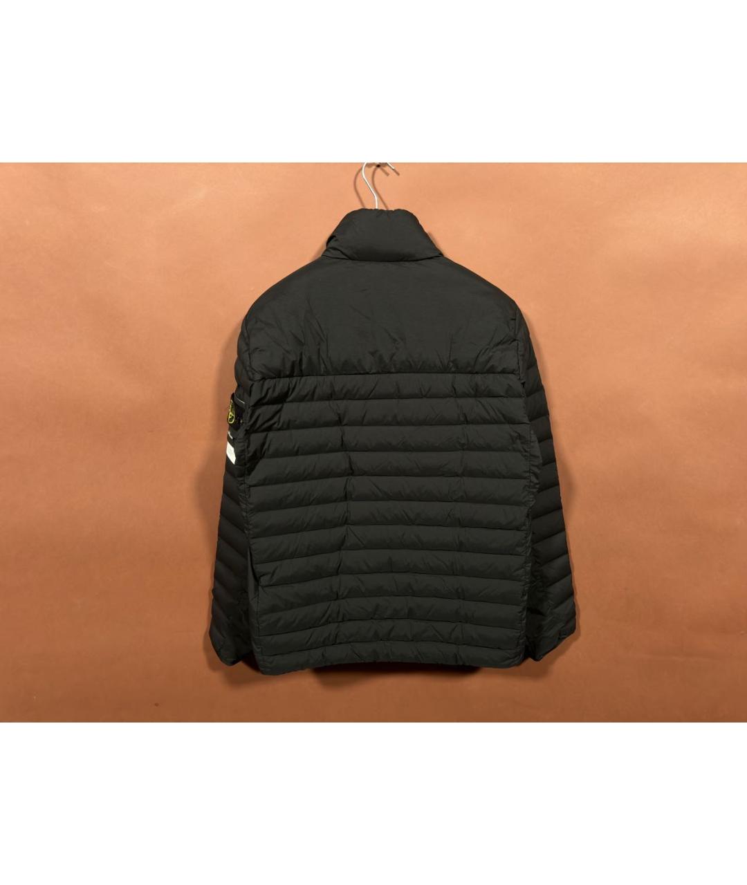 STONE ISLAND Черная полиэстеровая куртка, фото 2