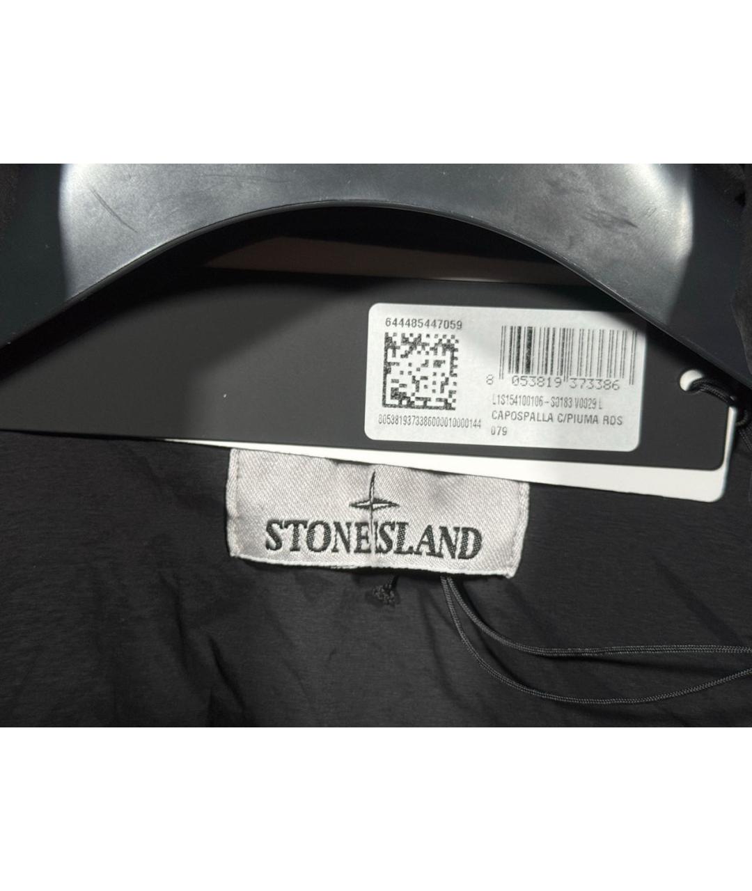 STONE ISLAND Черная полиэстеровая куртка, фото 7