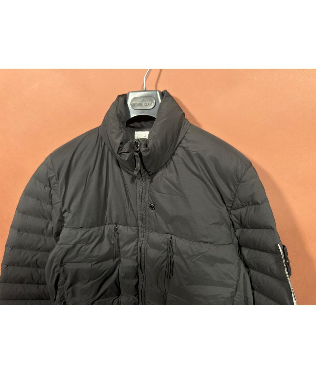 STONE ISLAND Черная полиэстеровая куртка, фото 3