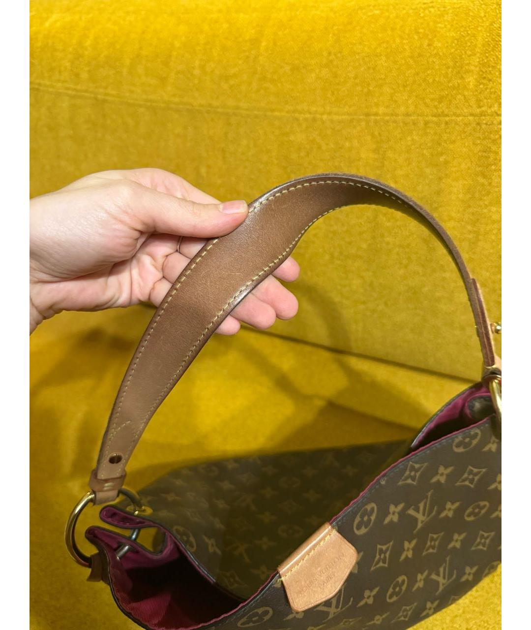 LOUIS VUITTON Коричневая сумка тоут, фото 6