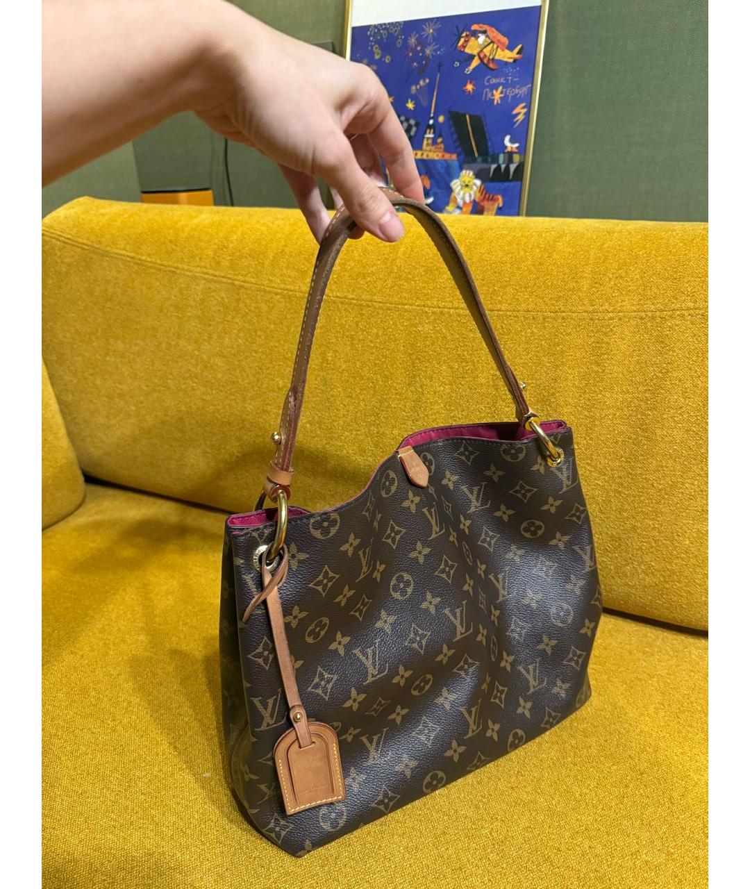LOUIS VUITTON Коричневая сумка тоут, фото 2