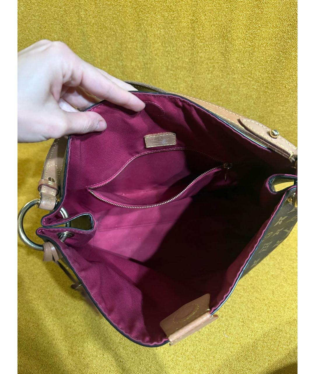 LOUIS VUITTON Коричневая сумка тоут, фото 5