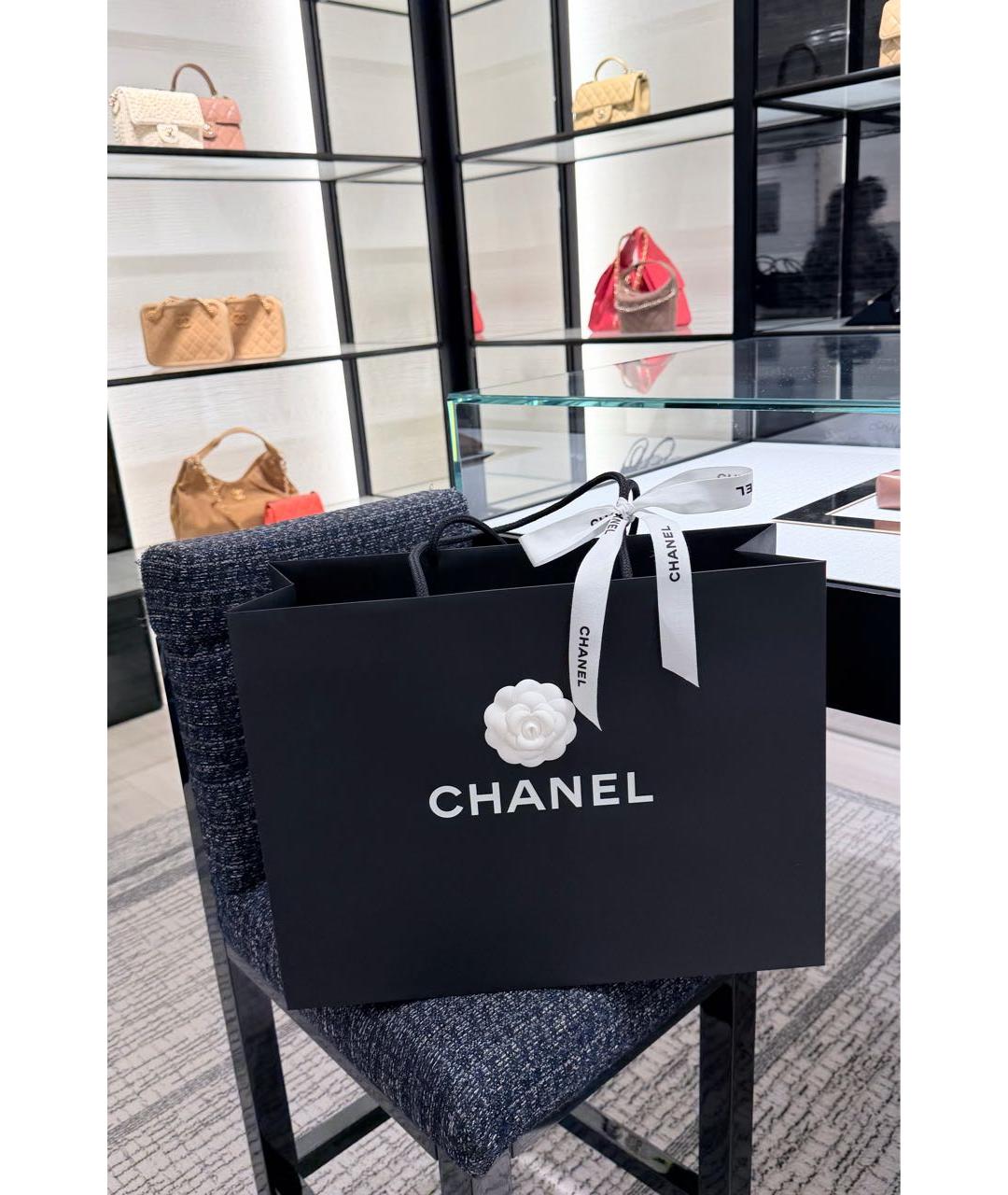 CHANEL Черная кожаная сумка через плечо, фото 3