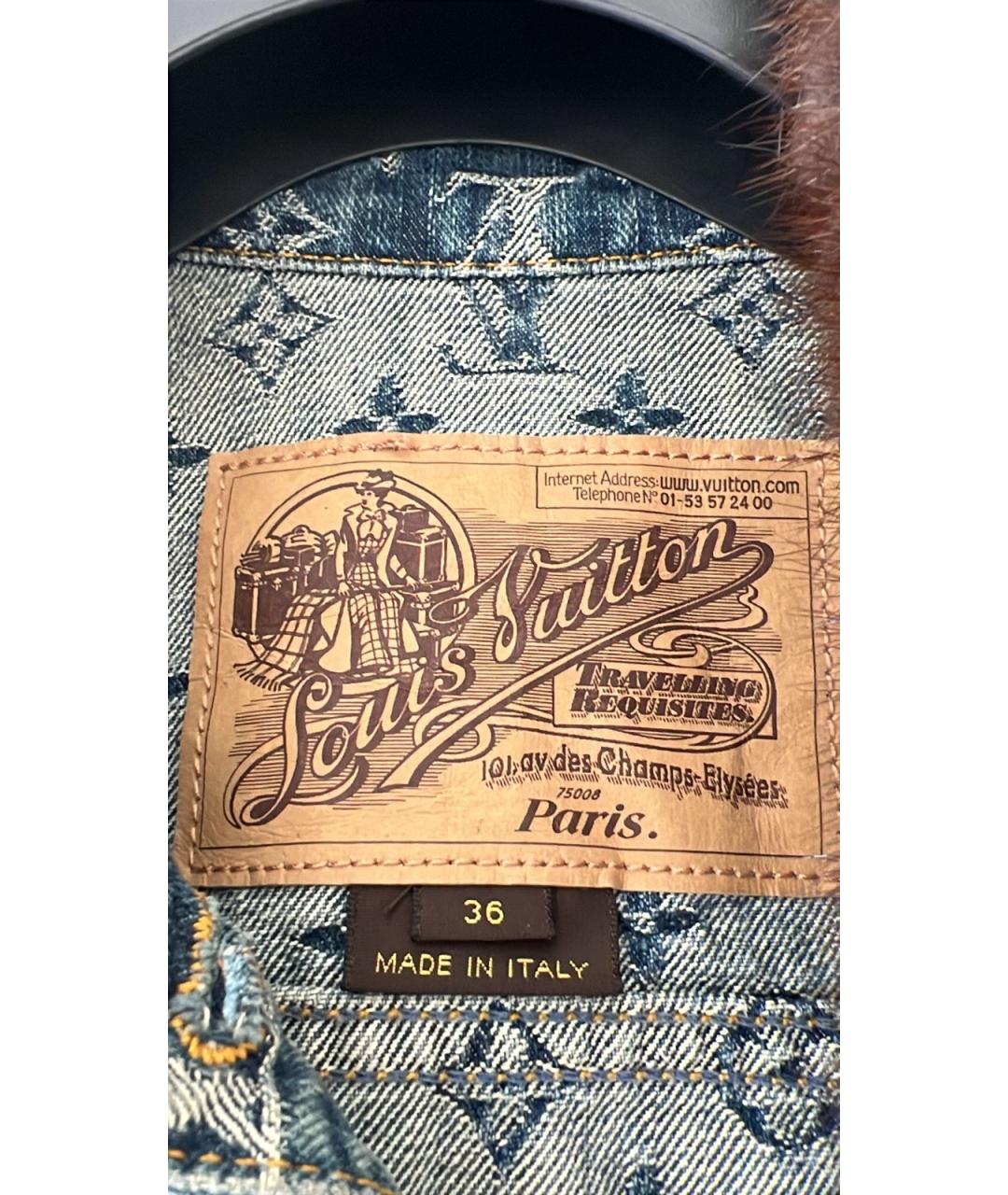 LOUIS VUITTON Голубая деним куртка, фото 3