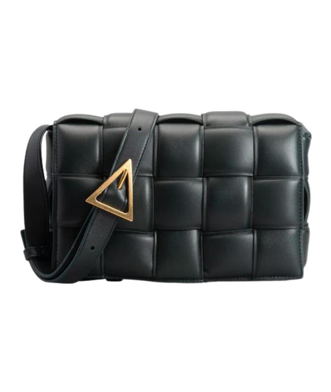 BOTTEGA VENETA Зеленая кожаная сумка через плечо, фото 3