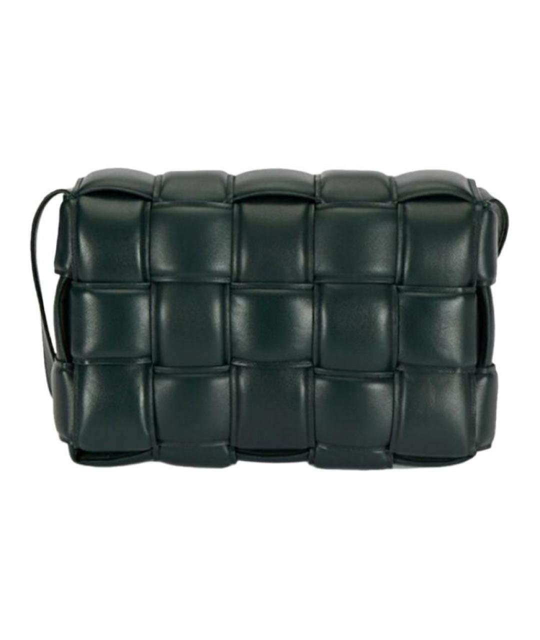 BOTTEGA VENETA Зеленая кожаная сумка через плечо, фото 2