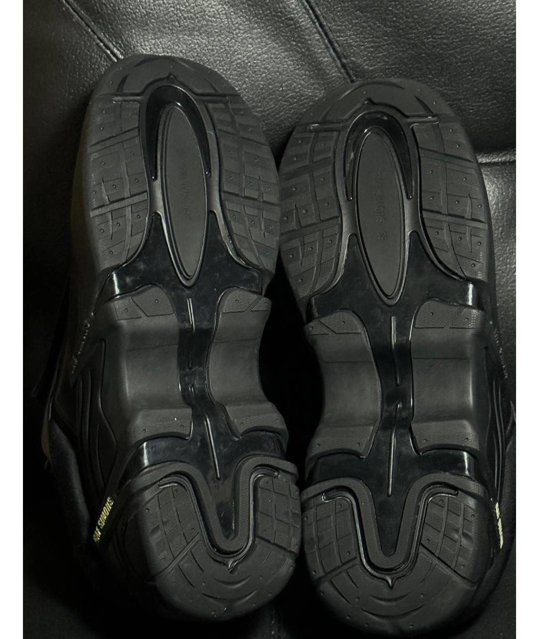 RAF SIMONS Черные кожаные кроссовки, фото 7