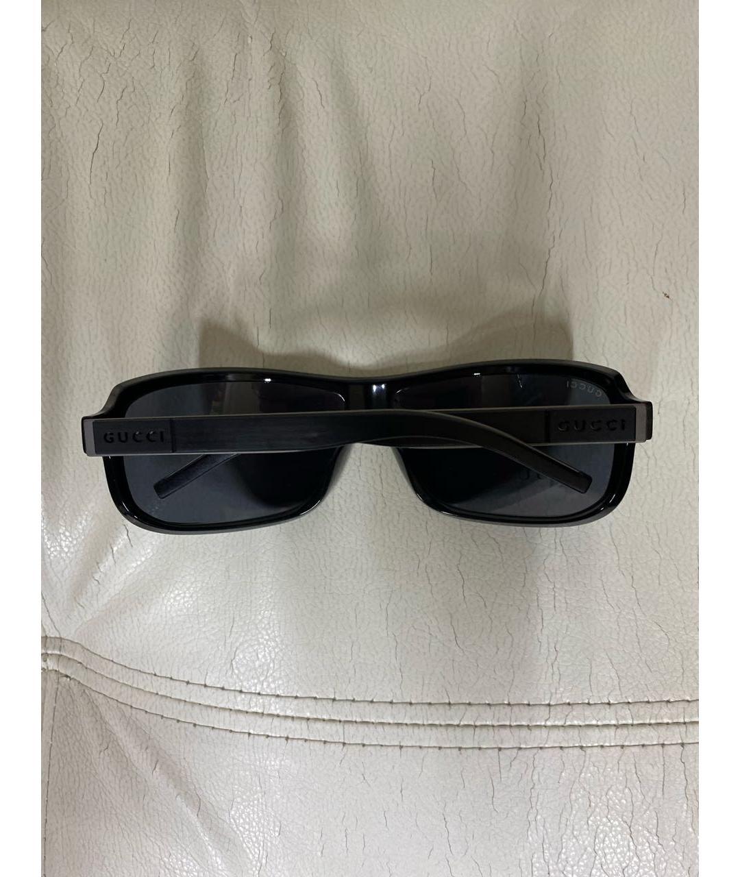 GUCCI Черные пластиковые солнцезащитные очки, фото 2