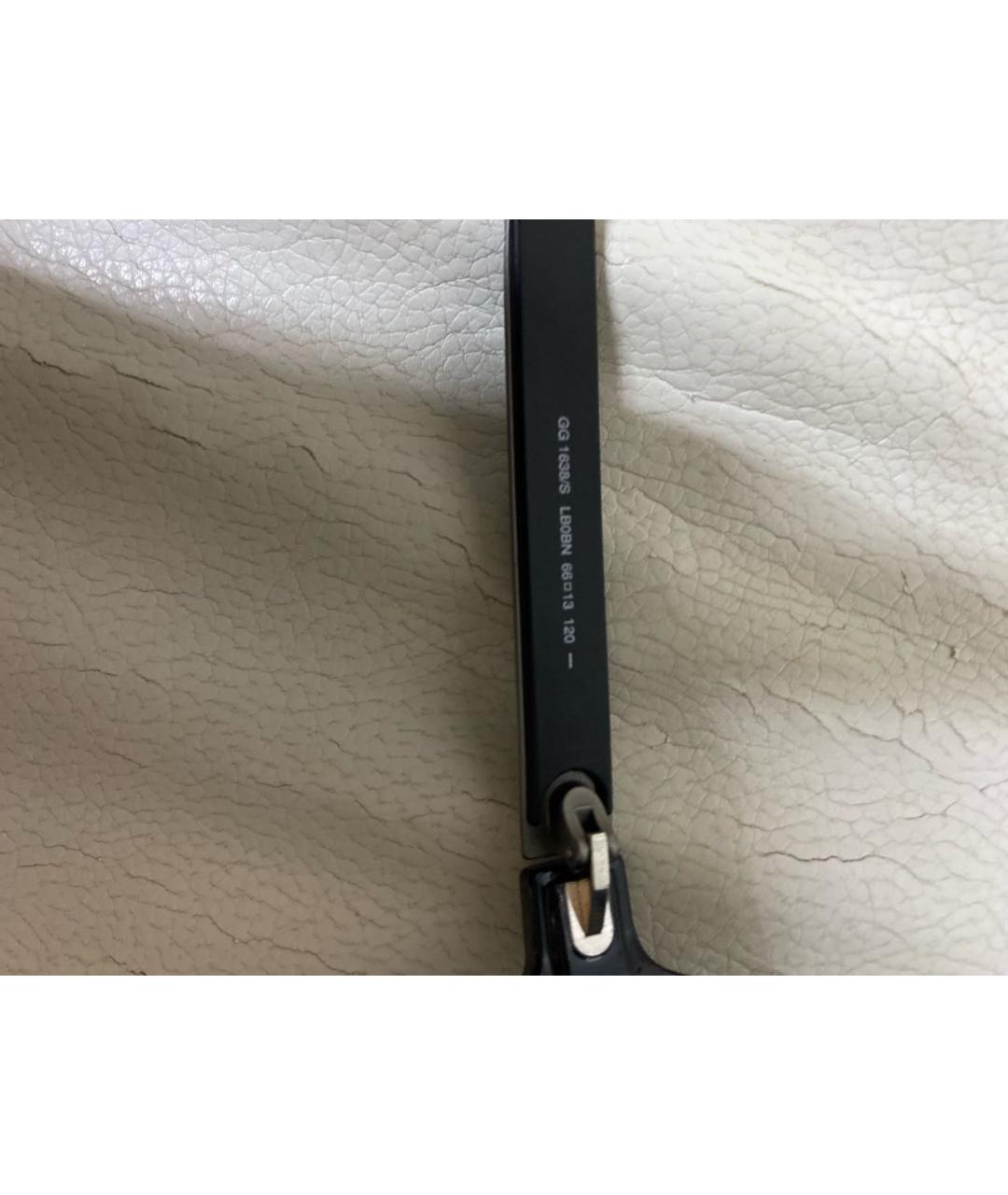 GUCCI Черные пластиковые солнцезащитные очки, фото 5