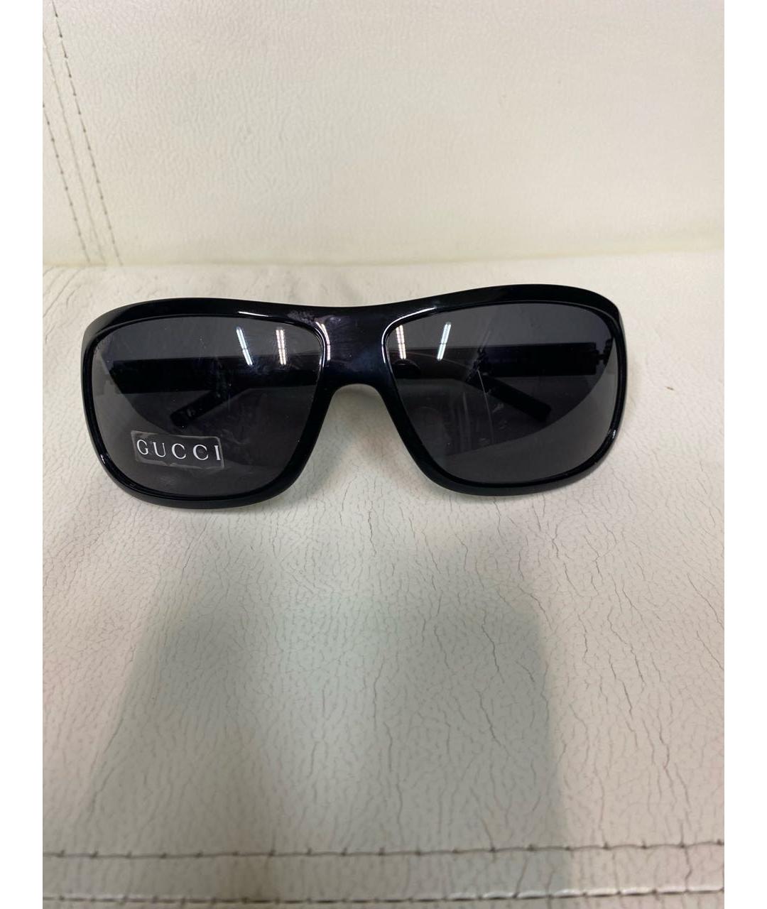 GUCCI Черные пластиковые солнцезащитные очки, фото 8