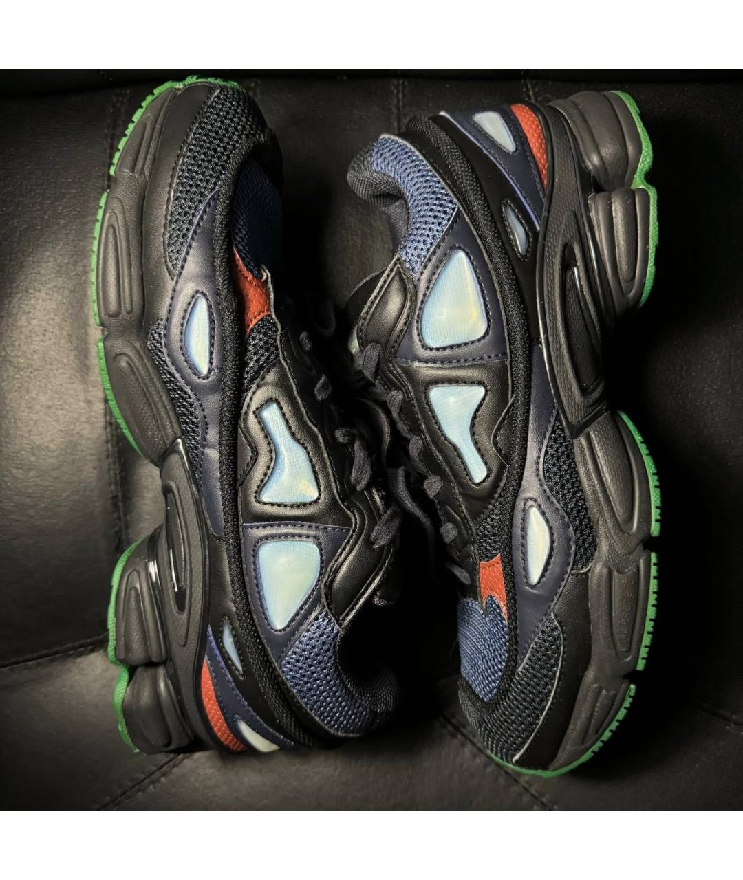 ADIDAS X RAF SIMONS Синие текстильные низкие кроссовки / кеды, фото 5