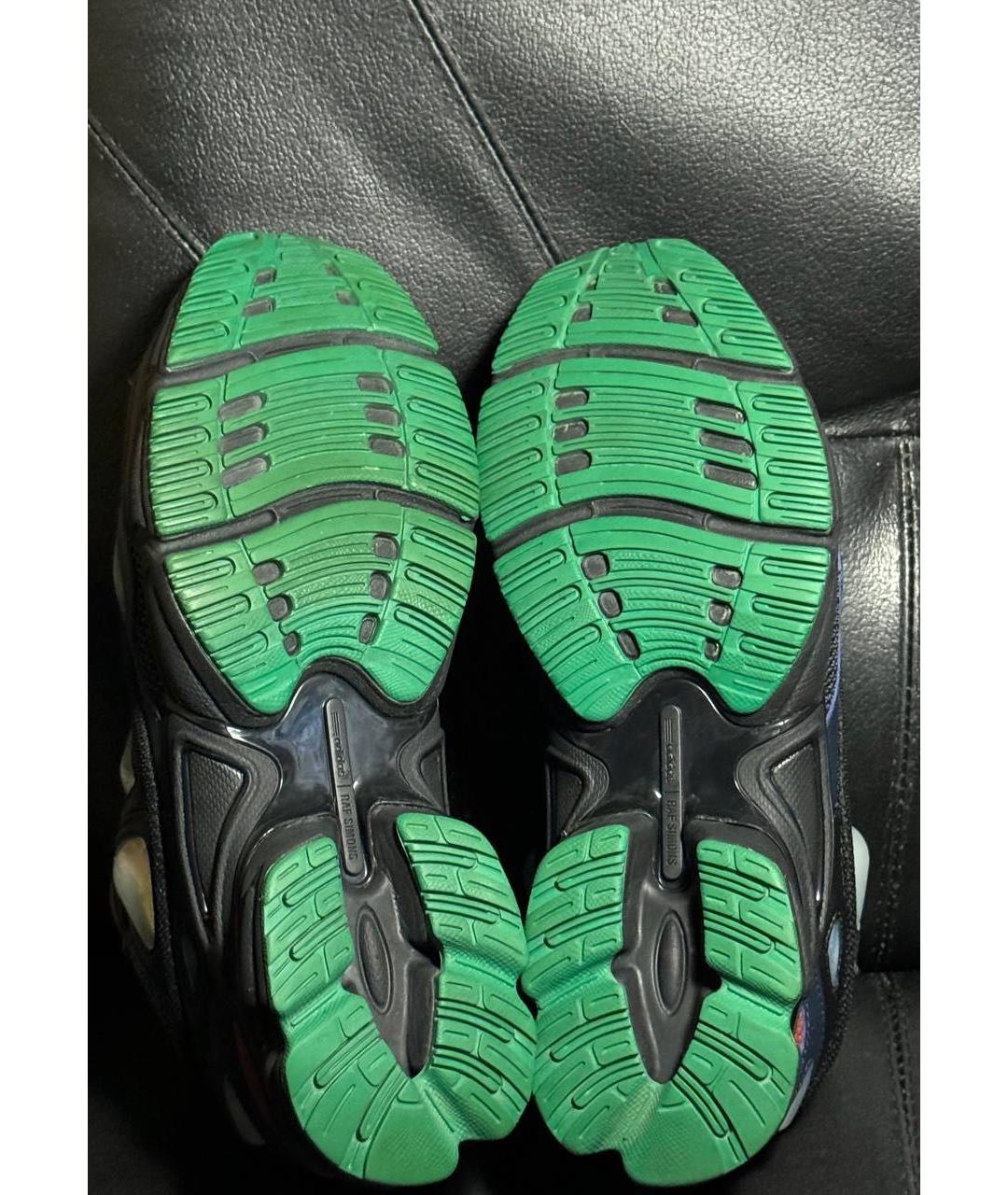 ADIDAS X RAF SIMONS Синие текстильные низкие кроссовки / кеды, фото 8