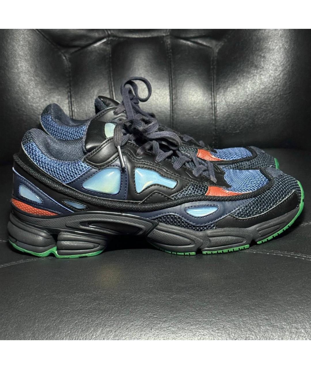 ADIDAS X RAF SIMONS Синие текстильные низкие кроссовки / кеды, фото 9