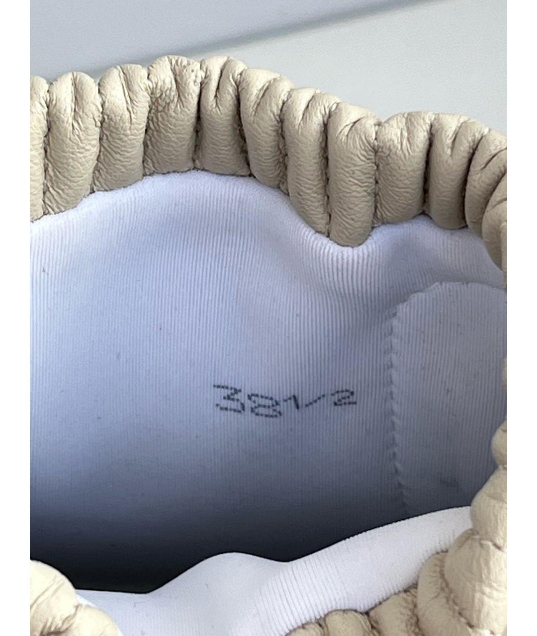 SANTONI Бежевые кожаные полусапоги, фото 7