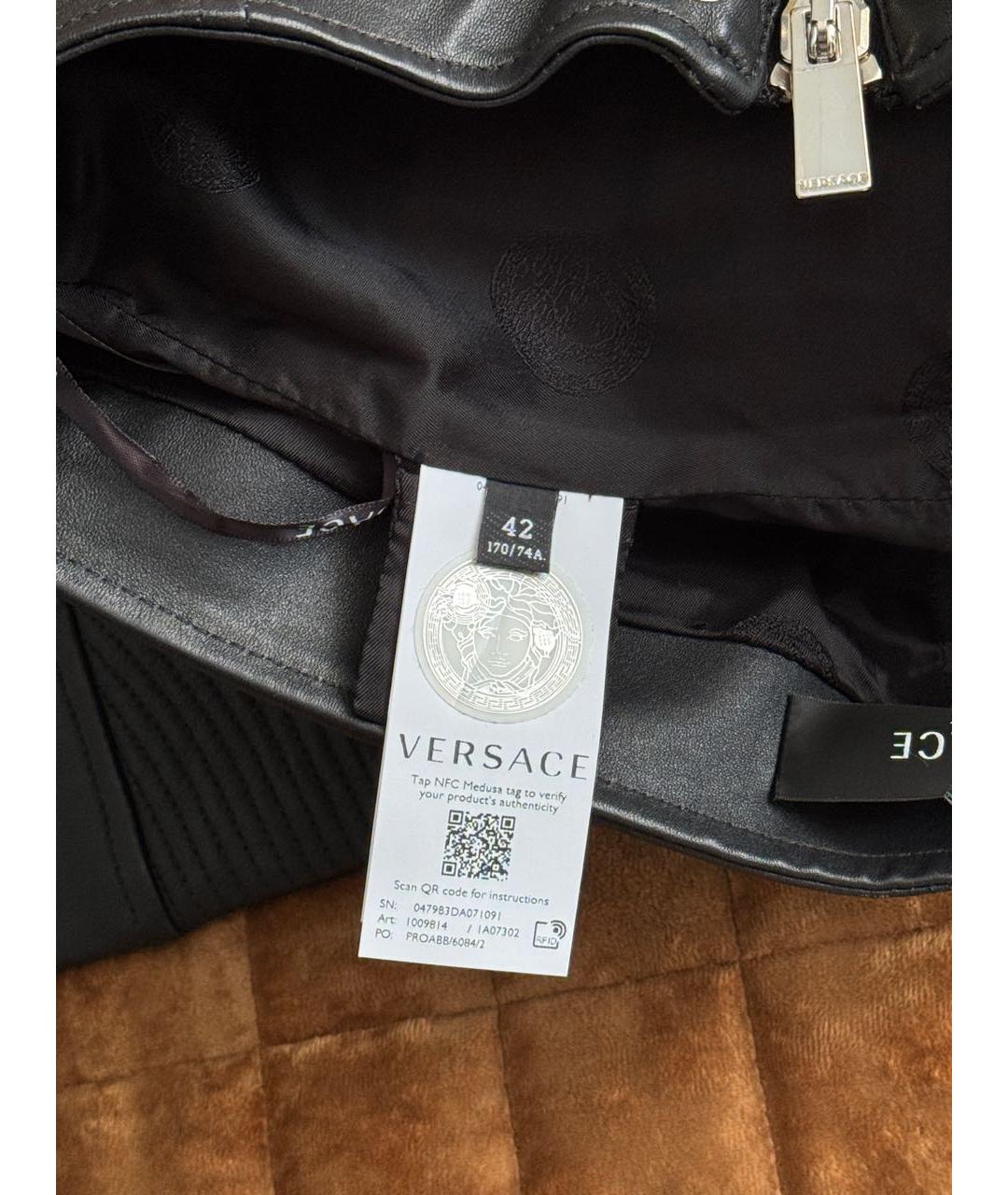 VERSACE Черные деним брюки узкие, фото 7