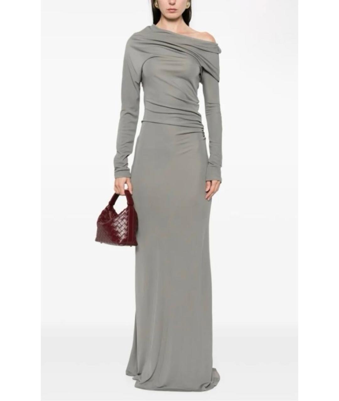 Aya Muse Серое вискозное платье, фото 5