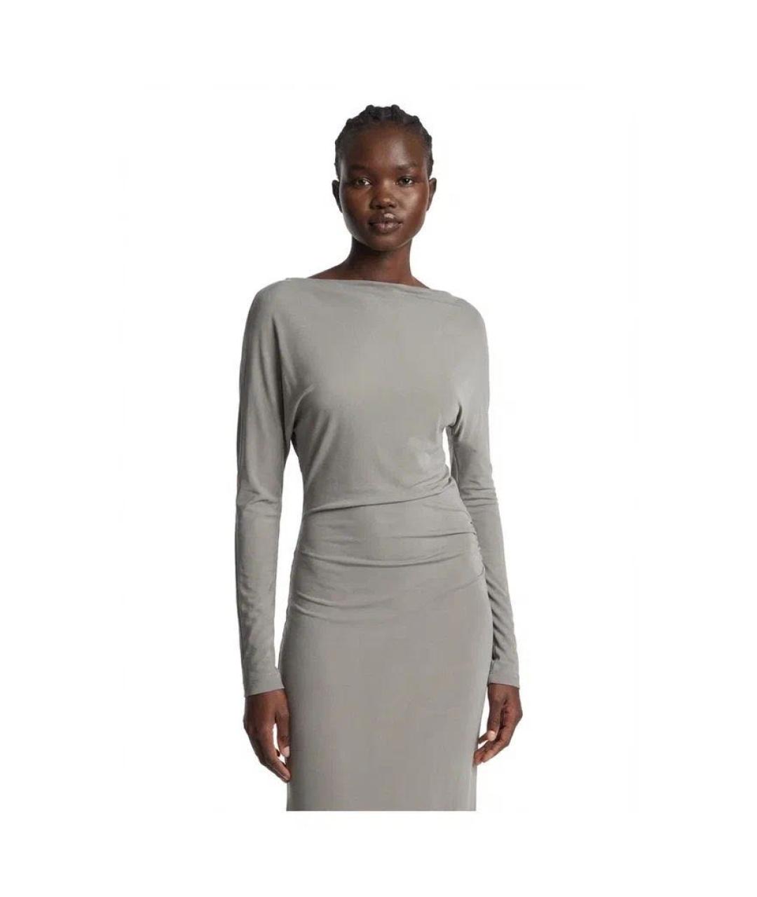 Aya Muse Серое вискозное платье, фото 6