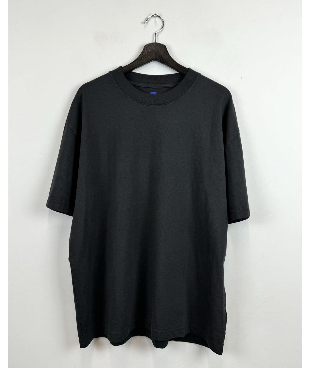 YEEZY Черная хлопковая футболка, фото 5