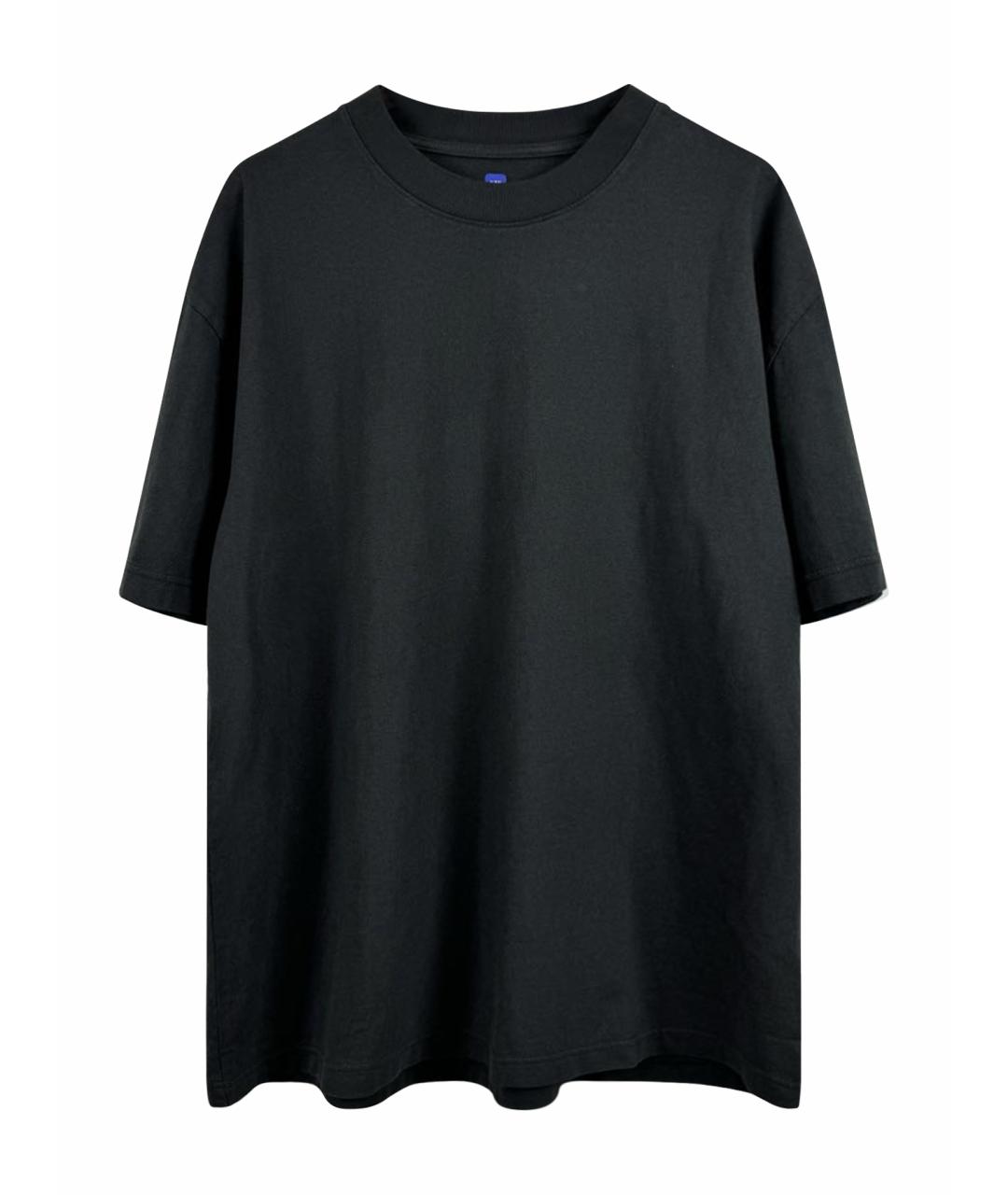 YEEZY Черная хлопковая футболка, фото 1