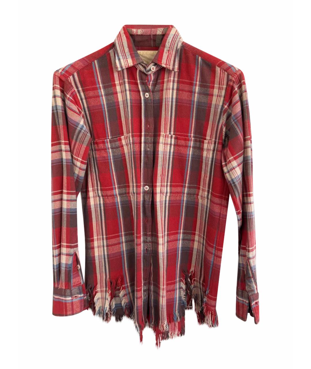 R13 Красная хлопковая рубашка, фото 1