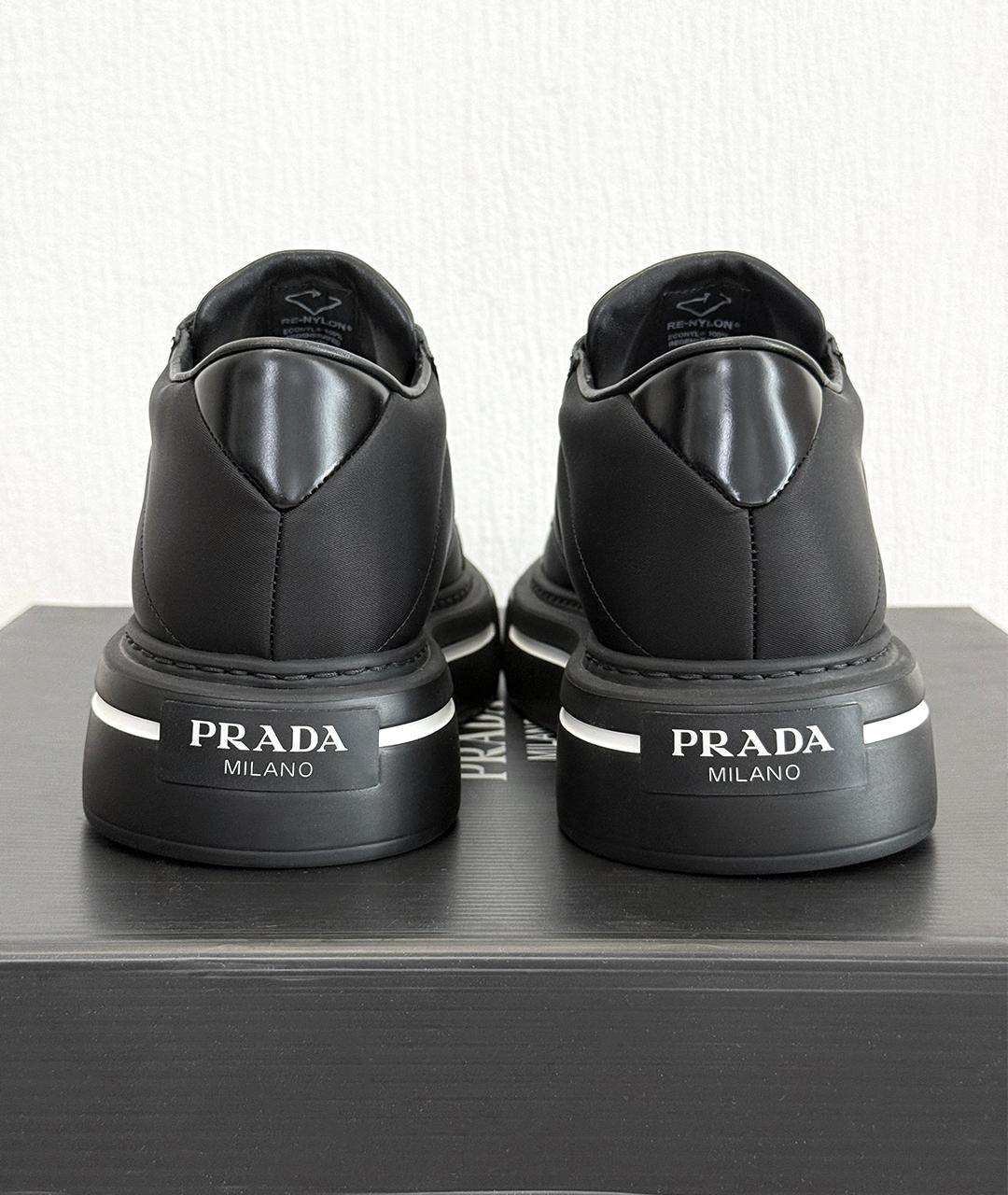 PRADA Черные кеды, фото 5