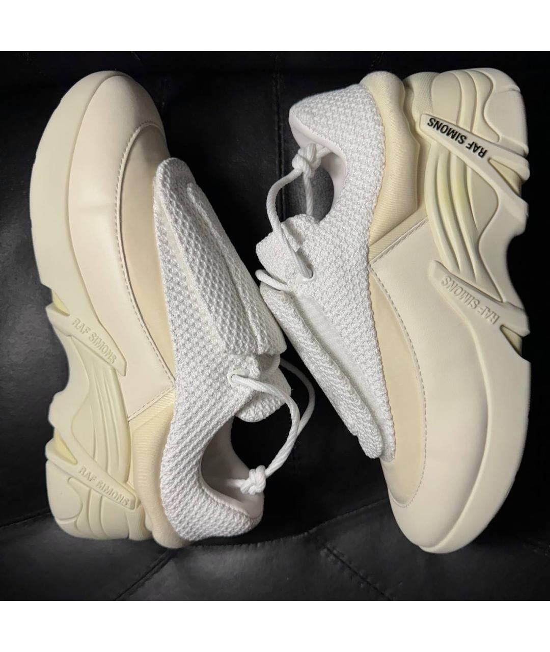 RAF SIMONS Белые текстильные кроссовки, фото 5