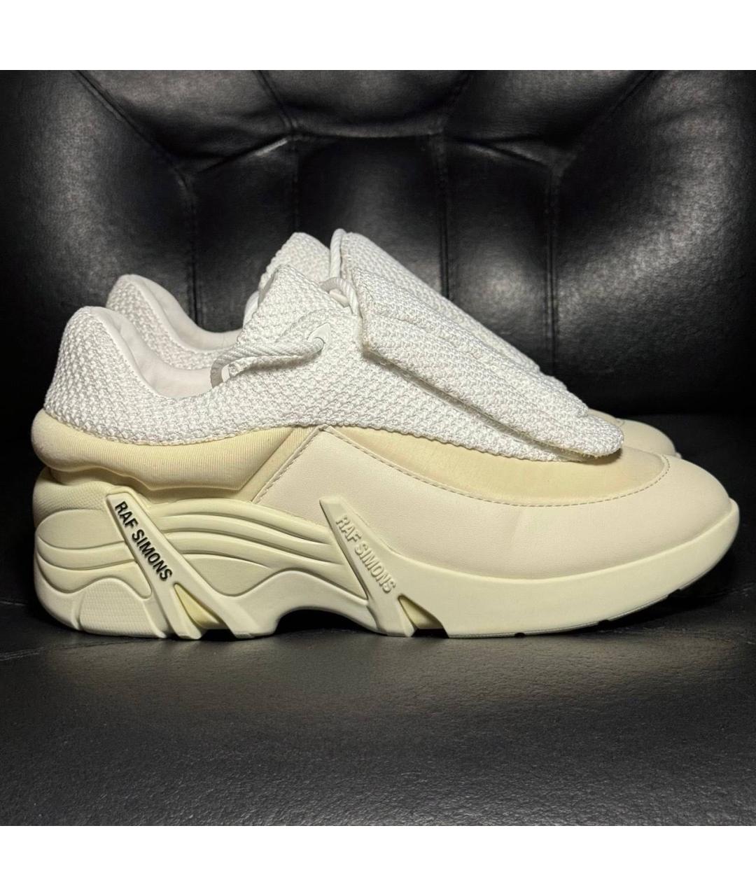 RAF SIMONS Белые текстильные кроссовки, фото 9