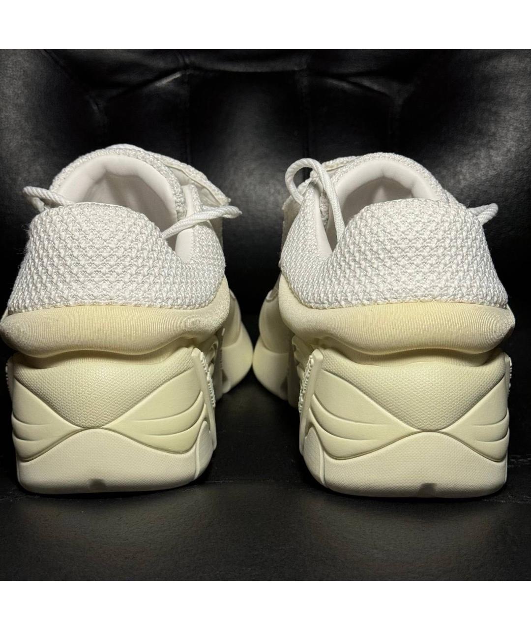 RAF SIMONS Белые текстильные кроссовки, фото 2