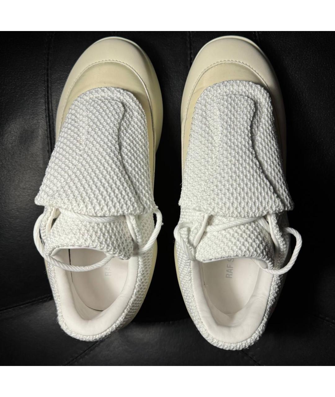 RAF SIMONS Белые текстильные кроссовки, фото 6