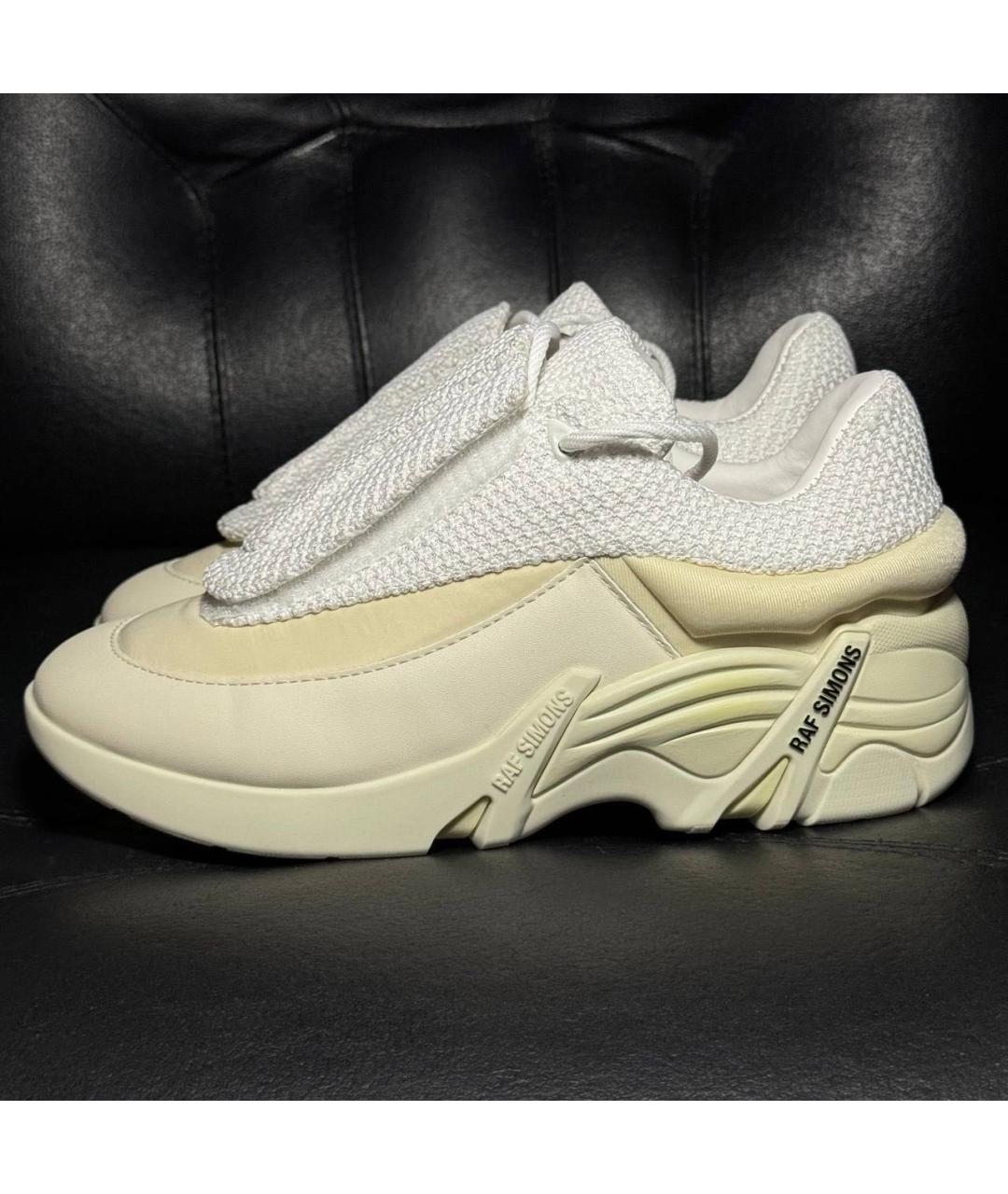 RAF SIMONS Белые текстильные кроссовки, фото 3