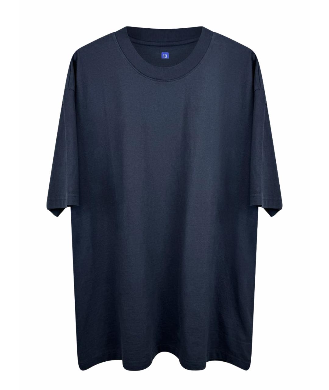 YEEZY Синяя хлопковая футболка, фото 1