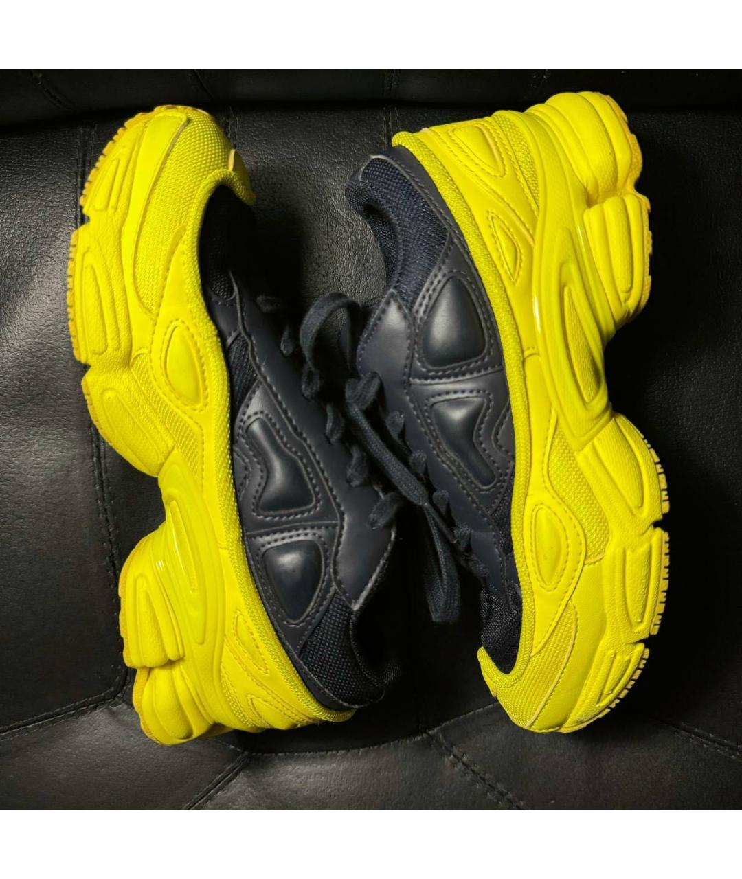 ADIDAS X RAF SIMONS Желтые текстильные кроссовки, фото 5