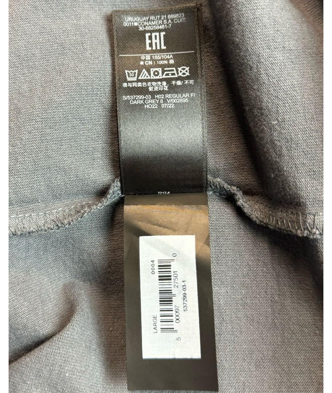 YEEZY Хлопковая футболка, фото 3