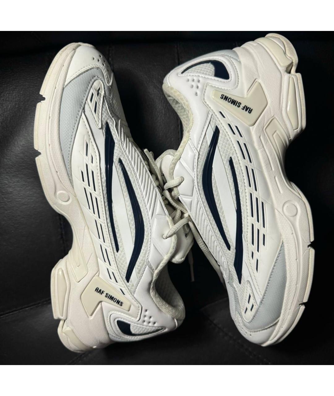 RAF SIMONS Белые текстильные кроссовки, фото 5