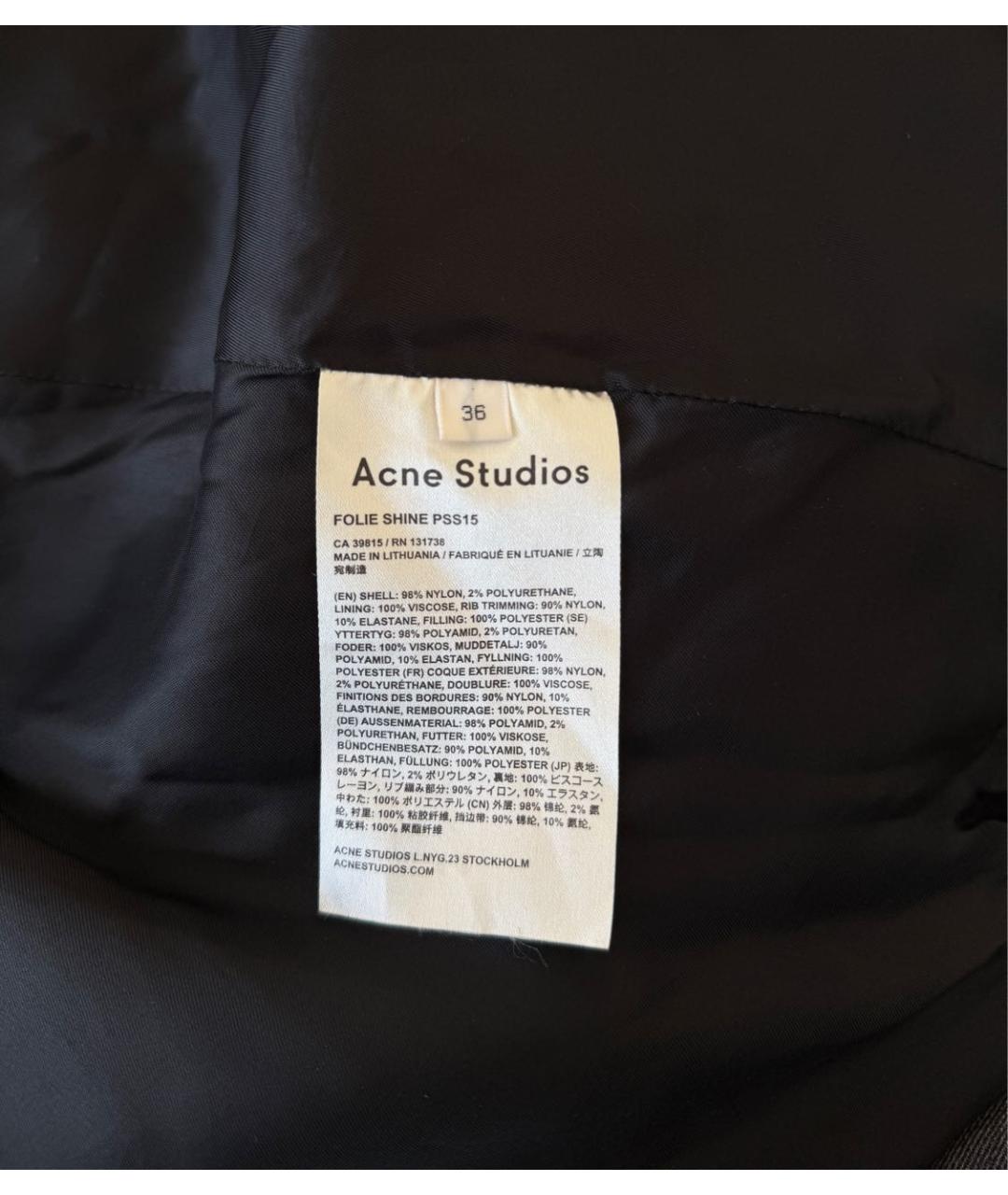 ACNE STUDIOS Черный тренч/плащ, фото 4